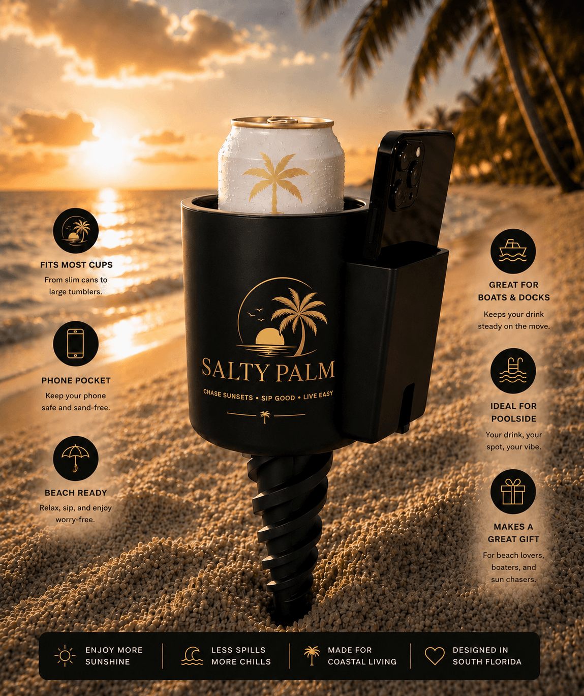 Salty Palm Cup Holder